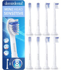Toothbrush Heads Mini Sensitive Compatible with Philips Sonicare Toothbrush Heads - Soft & Small Replacement Heads for Sensitive Teeth - Gentle Brush Heads - White - Replaces HX6088-8 Pack