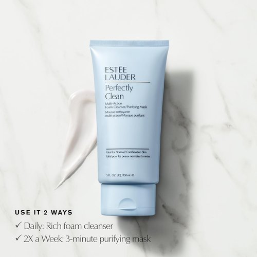 Estée Lauder Perfectly Clean Foaming Face Wash & Purifying Mask - 5.0 fl oz | Deep Cleanse & Refresh