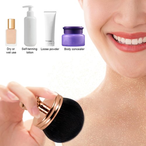 NQEUEPN Extra Large Self Tanning Brush, Self Tanner Brush Wide Head Bronzer Body Makeup Brush Oval Foundation Blend Tool Legs Back Applicator Sunscreen Spray Tan Blending Beauty Brush for Kabuki Face