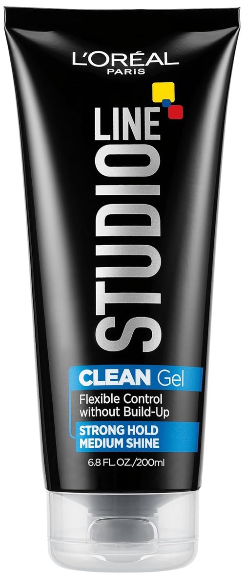 L'Oreal Paris Studio Line Clear Minded Clean Gel - Strong Hold, 6.8 fl oz | Perfect for All Hair Types