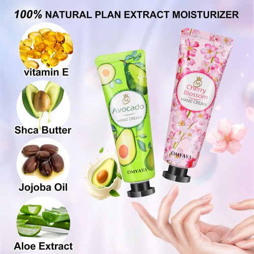 Aottom 40 Pack Hand Cream Bulk Gifts- Mini Hand Lotion Travel Size, Birthday Gifts for Women, Bridesmaid/Teacher Appreciation/Nurse Gifts, bulk gifts for coworkers Hand Lotion for Dry Cracked Hands