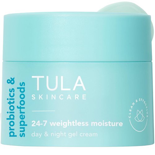 TULA Skin Care 24-7 Weightless Moisture Cream - Hydrating Anti-Aging Gel Moisturizer with Watermelon & Blueberry Extract