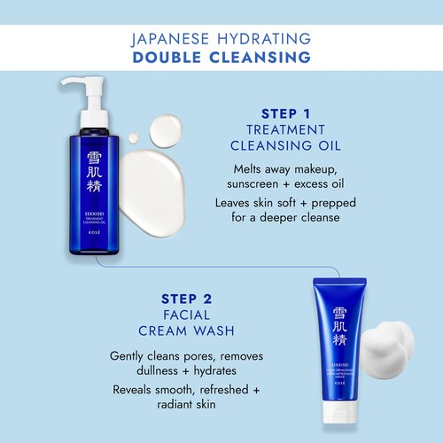 SEKKISEI Treatment Cleansing Oil, Facial Cleanser & Makeup Remover, 10.1 Ounce