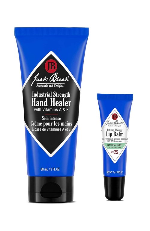 Jack Black – Industrial Strength Hand Healer Cream – Non-Greasy Formula with Vitamin A & E | 3 oz & 16 oz