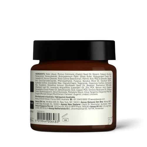 Aesop Element Facial Barrier Cream - Nourishing Emollient for Dry Skin | Soothing Protection | 2oz / 60mL