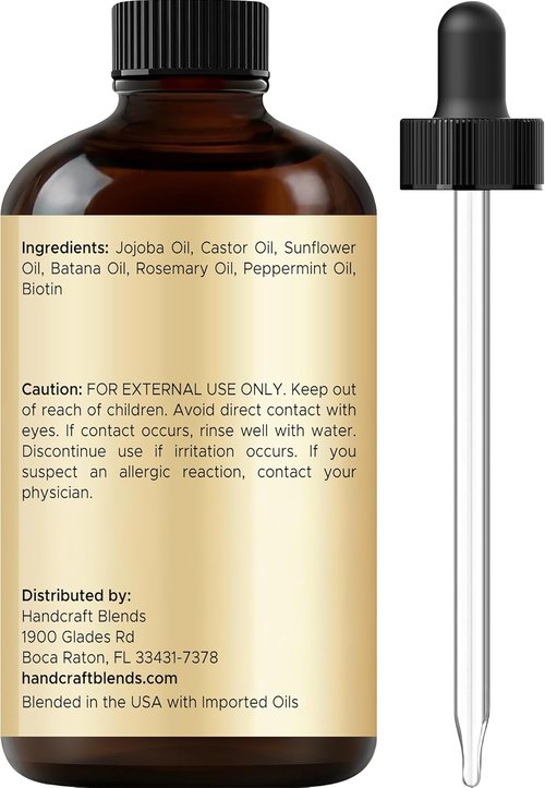 Batana & Rosemary Hair Oil - Scalp Treatment & Strengthening for Thinning Hair - 2 Fl Oz Natural Formula