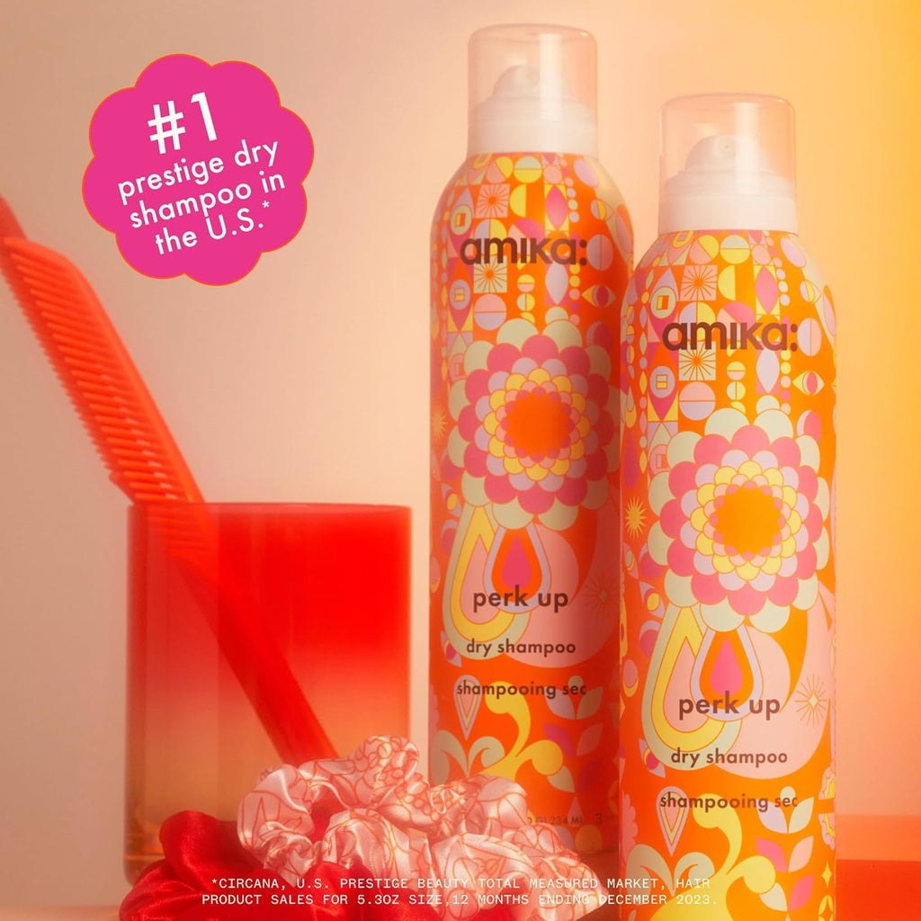 Amika Perk Up Talc-Free Dry Shampoo - Refreshing Roots with Volume, No White Residue, All Hair Types