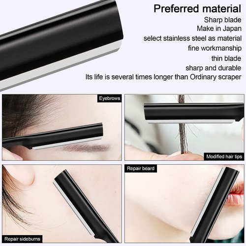 Miss Gorgeous Eyebrow Razor, Eyebrow Razor Shaper for Men and Women, Grooming Shavers (black)