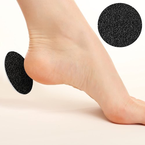 Maitys 200 Pcs Replaceable Sandpaper Discs Tip 2 Toe Refill Disks Replacement Sandpaper Pad Discs for Electric Foot File Callus Remover Dead Skin Calluses Removal (80 Grit,180 Grit)
