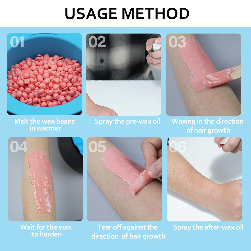 Wax Warmer for Hair Removal at Home, Portable Professional Wax Heater for Hard Wax Beads Fast Heating