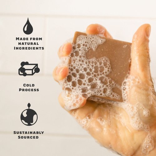 Dr. Squatch Natural Men’s Bar Soap - Cold Process Body Soap Bar with Natural Oils - Gifts for Men - Birchwood Breeze, Fresh Falls & Wood Barrel Bourbon (5 oz, 3-Pack)