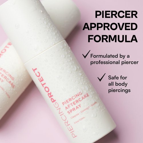Piercing Aftercare Spray Hypochlorous | Non-Toxic Ear Piercing Cleaner with No Alcohol | for Sensitive Skin, Soothe & Protect PiercingProtect®