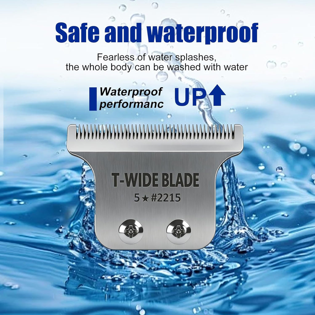 Wahl 5 Star Detailer Li Trimmer Replacement Blades - Adjustable Zero-Gap Stainless Steel, Silver | 2 Pack