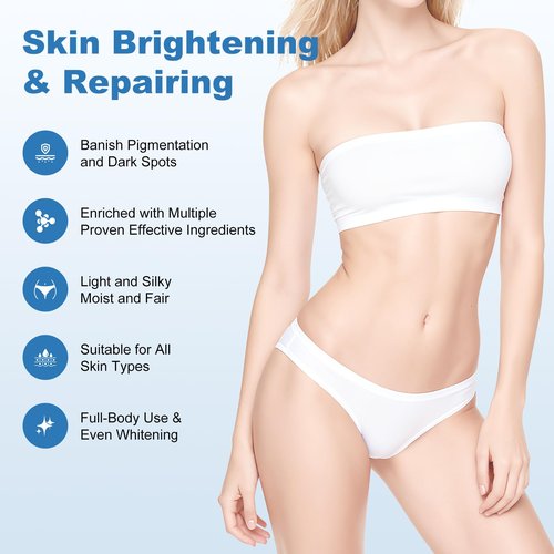 Skin Cream for Intimate Area, Dark Spot Remover for Body, Vitamin C Skin Lightening Cream for Underarms, Knees, Elbows, Inner Thighs, Bikini Line (1.7FL.OZ.)