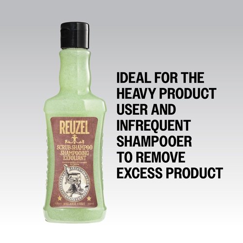 Reuzel Scrub Shampoo - Deep Cleansing Formula for Healthy Hair | 11.83 oz