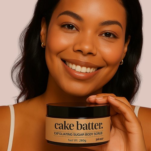Cake Batter Sugar Body Scrub – Sweet Vanilla & Caramel Notes -Exfoliating & Moisturizing Body Polish for Smooth, Glowing Skin – Gently Removes Dead Skin & Dryness – Infused with Natural Oils