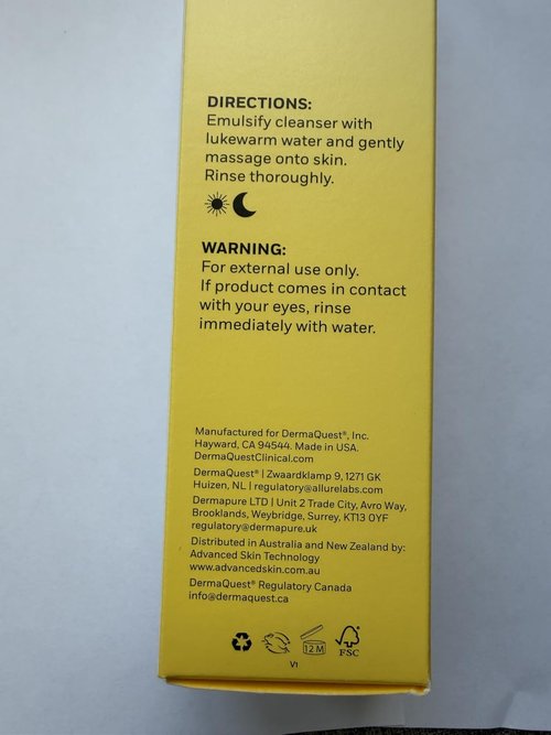 Derma Quest DermaClear Cleanser with Mandelic Acid - Gentle Exfoliation | 6oz/177ml