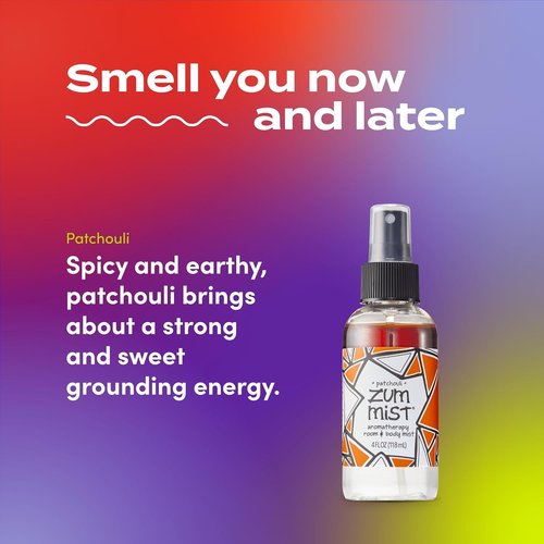 Indigo Wild Zum Mist Room & Body Spray - Aromatherapy Essential Oil - Natural Patchouli Scent - 4 Fl Oz