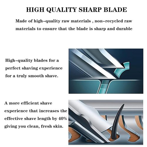 Upgrade HQ8 Replacement Blade for Philipss Norelcos Replacement Razor Blades Aquatec Shavers HQ8 Replacement Razor Blades Compatible with Shavers AT810 AT880 PT720 AT815 HQ8505 Heads, 6PACK