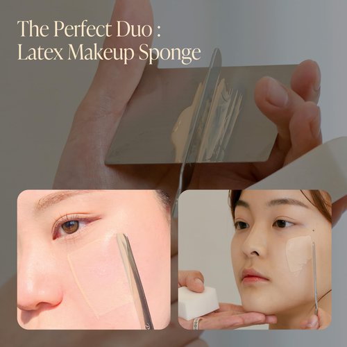 Piccasso Latex Square Makeup Sponges 6P – High Elastic Face Sponges for Foundation, Soft Square Sponges for Makeup, Perfect for Detailed Coverage & Smooth, Seamless Application