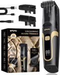 ENSSU Beard Trimmer for Men - Rechargeable Waterproof Electric Trimmer with Auto-Vacuum & Adjustable Length (1-20mm)