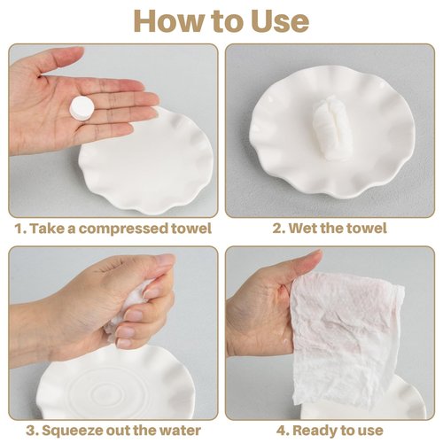 RAQEHO 180 Compressed Towel Tablets - Disposable Face Towel Washcloths Travel Towel Fast Drying Lightweight for Adult Camping Hiking Facial Mini Makeup Wipe Coin Tissues Travel Hotel Cleaning Supplies