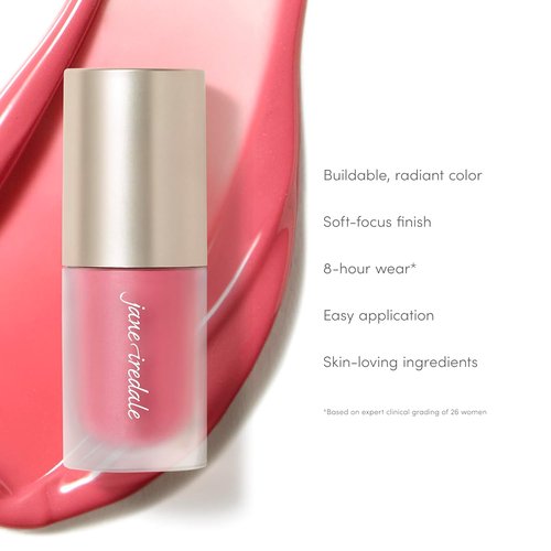 Jane Iredale ColorLuxe Liquid Blush - Lightweight, Buildable Long-Wear Formula for Customizable Flush | Dermatologist-Tested, Vegan