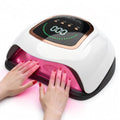 UV LED Nail Lamp, 300W Professional UV Nail Dryer Light for Gel Nails with 72 Beads, Fast Curing Gel Polish Lamp Auto Sensor 4 Timer Setting, Nail Art Drying Tools for Fingernail and Toenail