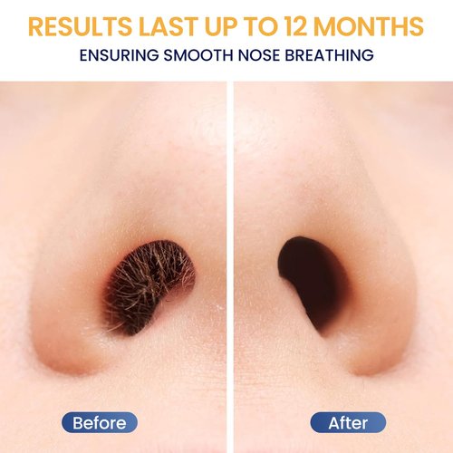 SUERBEATY 60 Pcs Nose Wax Sticks, Hair Wax Applicator with Disposable Spatulas for Nostril Cleaning, Ear Face Hair Removal for Men Women, Painless