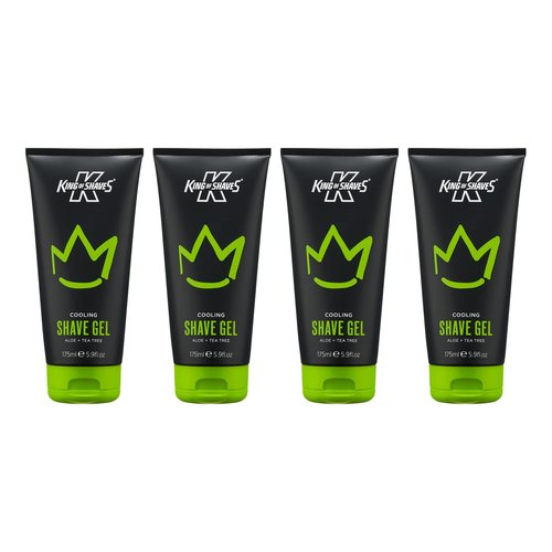 King of Shaves Cooling shave gel Aloe+Tea tree 4x175ml