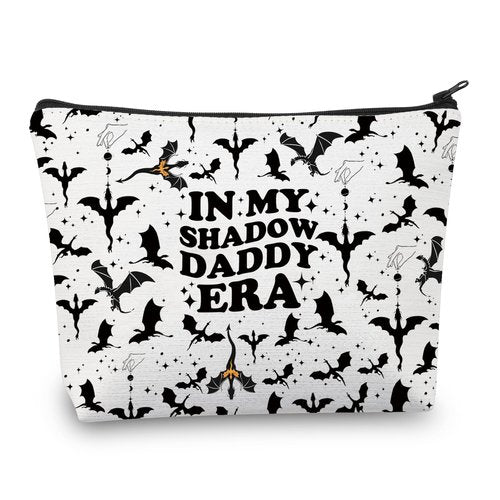 BDPWSS Fourth Book Makeup Bag Xaden Riorson Gift In My Shadow Daddy Era Gift Dragon Rider Gift Pedro P Fan Gift For Bookish (Shadow Daddy)