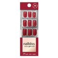 Dashing Diva Nailbliss Gel Manicure Set - Hot Pepper | Salon Quality, Easy Application, Chip Resistant - 28 Medium Length Square Glue-On Nails