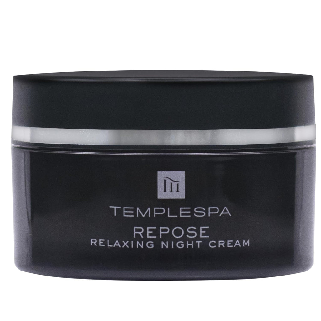 TEMPLESPA Repose Night Face Cream - Relaxing Aromatherapy, Anti-Aging, Vegan, 1.6 fl. oz.