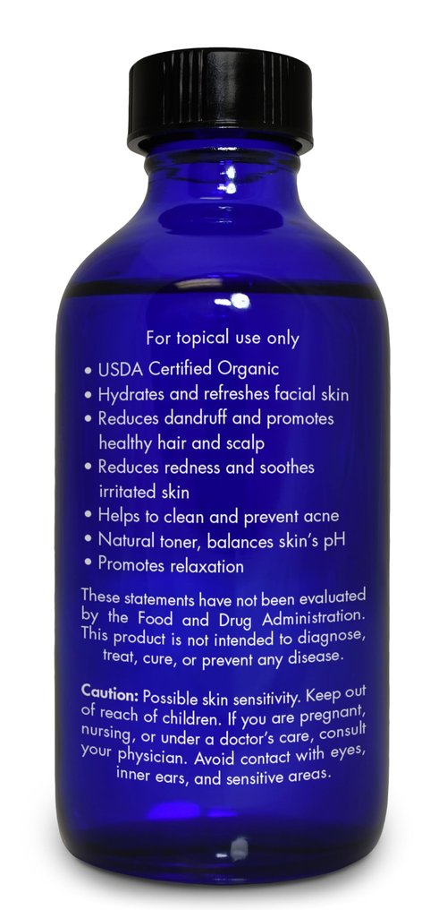 Organic, Rose Water, Spray for Face, Hyderating Toner – 100% Pure, Rose Water, by Zongle Therapeutics Grade, 4 Oz