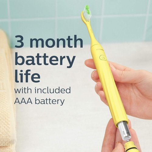 Philips Sonicare Battery Toothbrush - Mango Yellow | Superior Cleaning Power & Convenience
