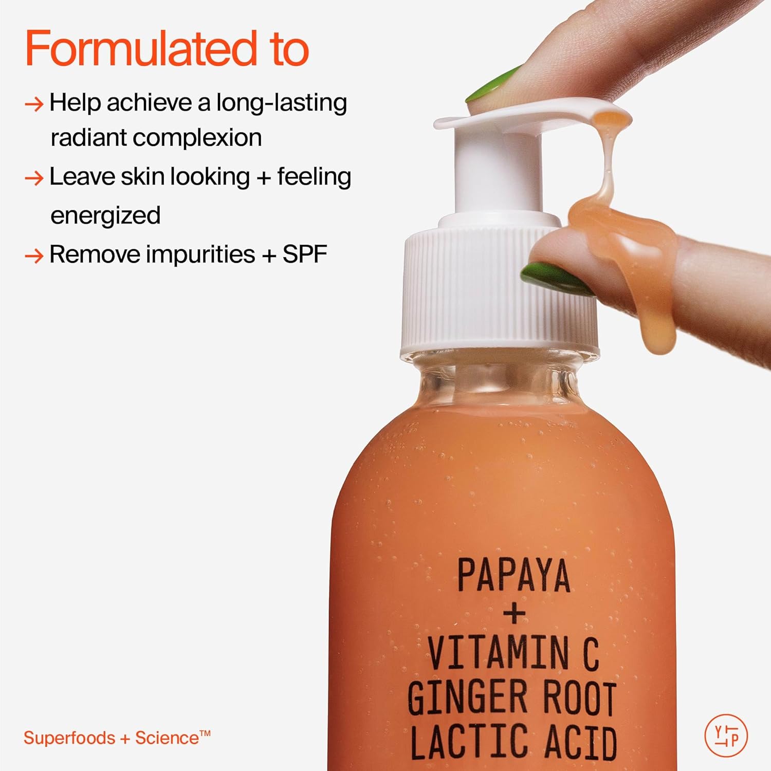 Youth To The People Superfruit Facial Cleanser - Gentle Exfoliating Face Wash with Papaya & Vitamin C for Radiant Skin | AHA + BHA Formula, Sulfate-Free