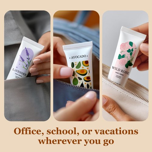 BODY & EARTH Hand Cream Bulk 50 Pack Small Gifts for Women Hand Lotion Travel Size Mini Lotion Creams & Lotions Set Mother's Day Gift Bridesmaid Gifts