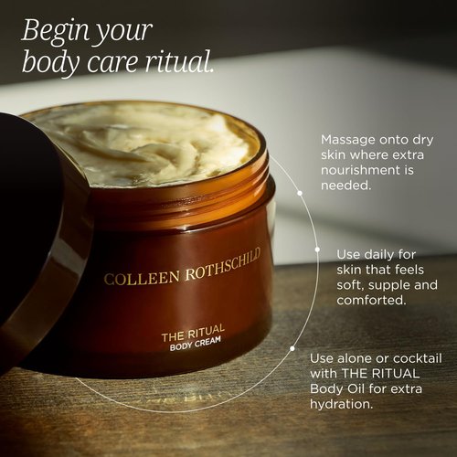 Colleen Rothschild THE RITUAL Body Cream with Ceramides, Hyaluronic Acid & Shea Butter, Nourishing Moisturizer Lotion for All Skin Types