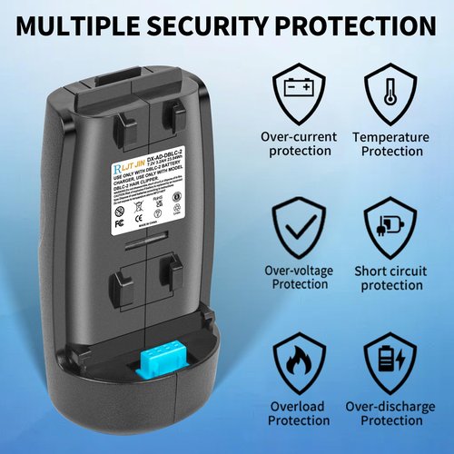 RLJT JIN for DBLC-2 Replacement Battery Compatible Supra ZR II and Pulse ZR II Cordless Clippers, Replaces Batteries 79025 and 560470 Models Lithium-ion 3200 mAh