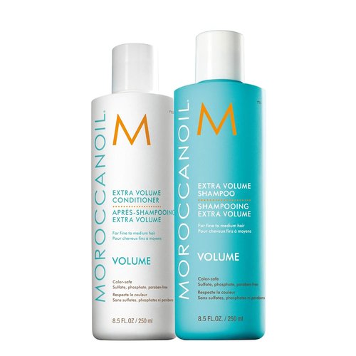 Moroccanoil Extra Volume Shampoo & Conditioner Bundle - 8.5 Fl. Oz Set for Full, Luscious Hair