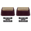 Finale Replacement Foil and Cutter Bar Assembly Compatible with wahl 5 Star Shaver 8061-100 8164,Gold Super Close Shaver Replacement Foil Compatible with wahl Foil Shaver Replacement Head, Red 2-Pack