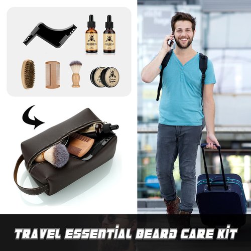 Beard Care Kit Gifts for Men, 9 Pcs Beard Grooming Kit, Beard Club Kit is a Unique Men's Gifts for Dad Husband Boyfriend, Father's Day Anniversary Birthday Valentine's Day Wedding Gift Ideas for Him
