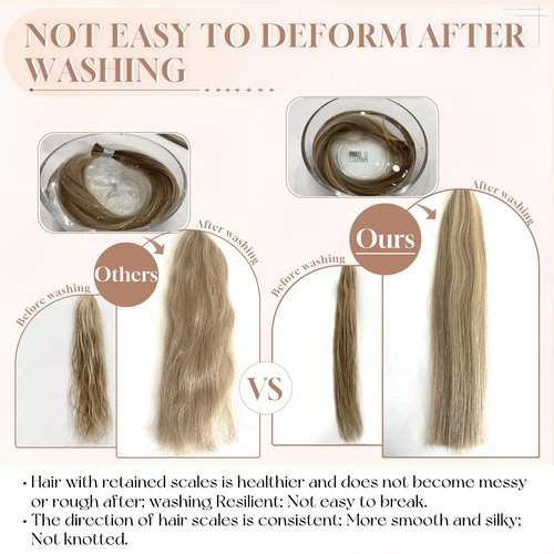 MioYio Microlink Hair Extensions Human Hair D7/60 Blonde Brown 30g/38s/Pack 18inch Microbead Micro Loop Hair Extensions Real Human Soft and Glossy Longer Life