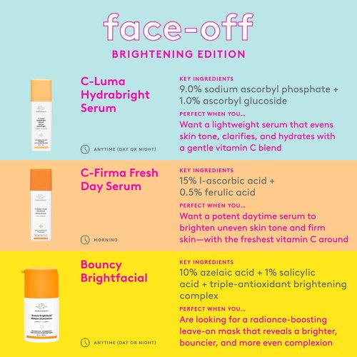 Drunk Elephant Bouncy Brightfacial - 50 ml/1.69 fl oz - Illuminating Face Mask - Clean Clinical Skincare - Cruelty-Free - Dermatologist-Tested - Free of Essential Oils, Silicones, and Fragrance