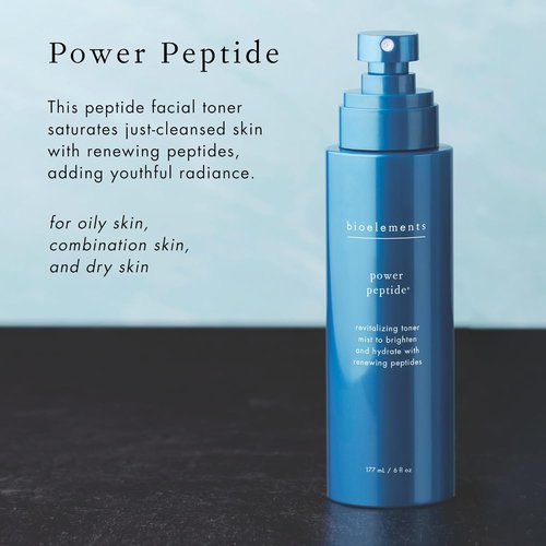 Bioelements Power Peptide Facial Toner - Age-Fighting, Non-Drying & Alcohol-Free - 6 fl oz - Vegan & Gluten-Free