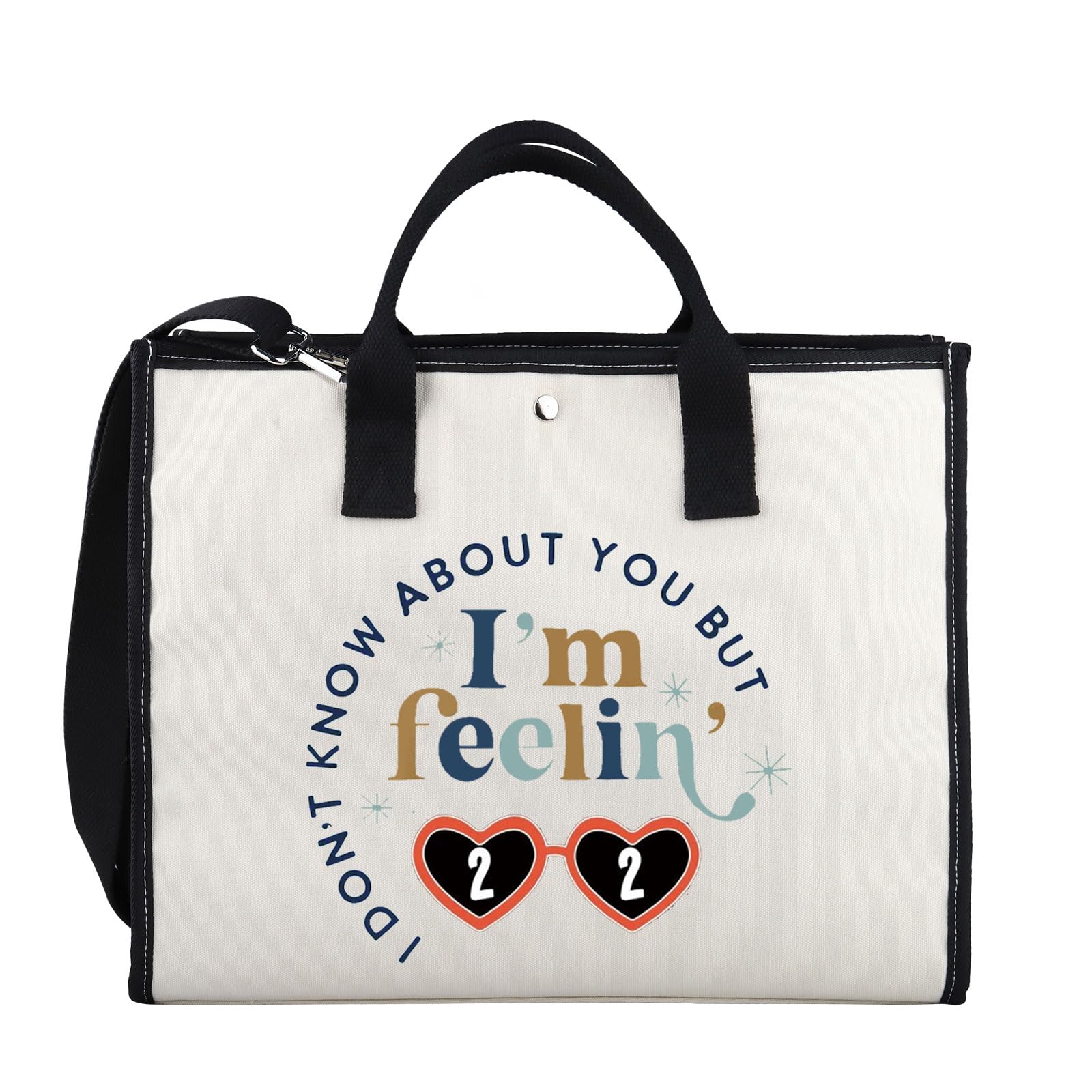 XYANFA I'm Feeling 22 Makeup Bag 22 Birthday Gift Singer Fans Gift Singer's Merchandise (feelin' 22 tote bag)