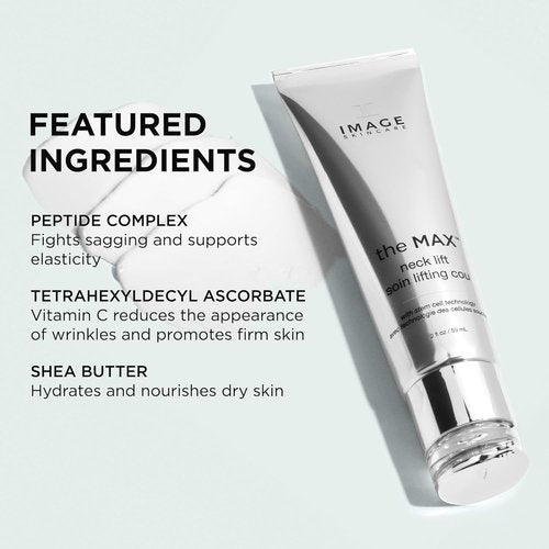 IMAGE Skincare - MAX Neck Lift Firming Cream | Uplift Sagging Skin & Reduce Fine Lines, 2 fl oz