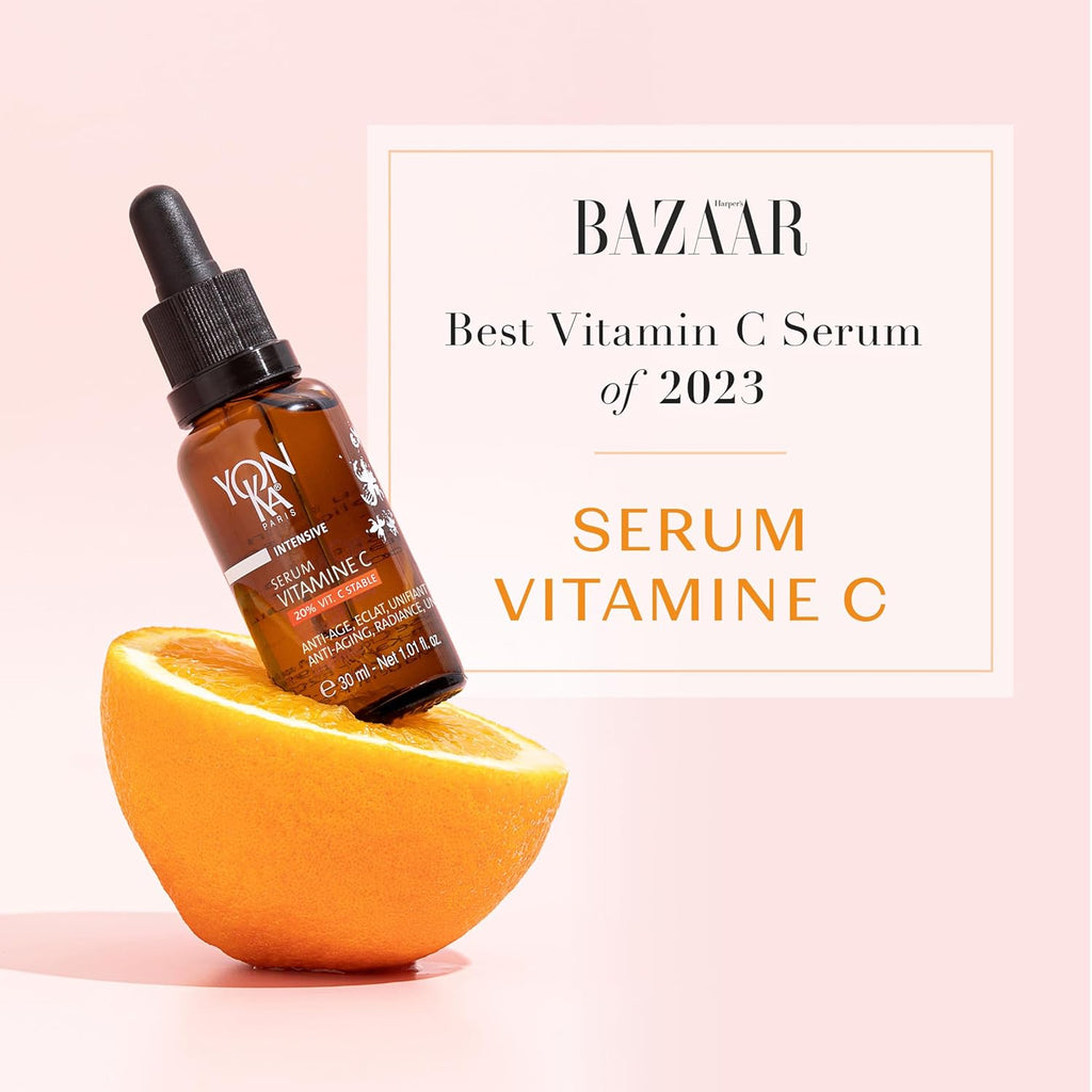 Yon-Ka 20% Vitamin C Serum - Anti-Aging Face Treatment to Even Tone & Firm Skin | 99% Natural Ingredients