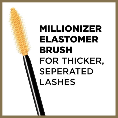 L’Oreal Paris Voluminous Million Lashes Mascara - Waterproof, Collagen-Infused, Black, 0.32 Fl Oz.