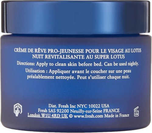 Fresh Lotus Youth Preserve Dream Face Cream - Anti-Aging Hydration for Radiant Skin